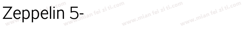 Zeppelin 5字体转换